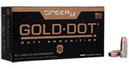 Speer® LE Gold Dot® Duty Ammunition